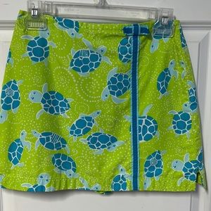 Lilly Pulitzer skirt with shorts underneath. Girls size 14. Great condition.